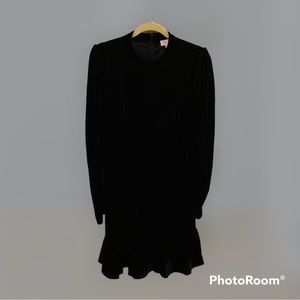 Pink Lily Black Velvet Dress Size 2XL